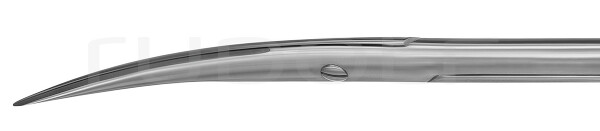 RU 1333-18 / Forbice Metzenbaum, Ac/Ac, Curva 18,0 cm