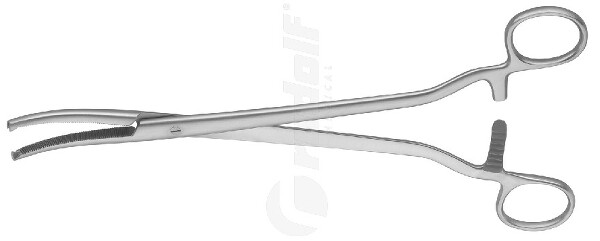RU 3433-24 / Pinza P. Isteroscopia Wertheim, Curva Curva Fort., 24,0 cm