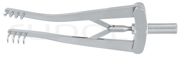 RU 4651-10 / Divaricatore Alm, Smusso, 4x4 Denti 10cm