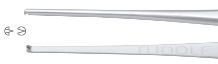 RU 4148-18 / Pinza Tisular, 1 x 2 D., 1 mm, 17,5 cm