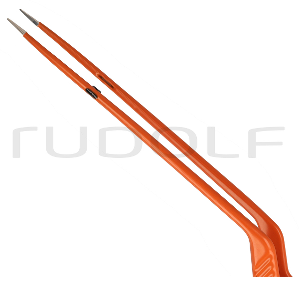 HF520-073 / Bipolar Forceps, Flat Plug, Bayonett, 22cm
 - 8 3/4", 0,60mm
, Non-Stick
