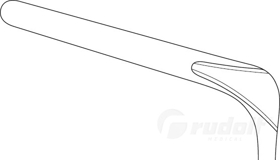 RU 8016-76B / Especulo Nasal Cottle-Walter, Figura 4, 75 mm, 13 cm - 5"