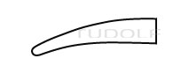 RU 5853-15 / Portaghi Micro, Con Cremagliera, Curvo 15 cm