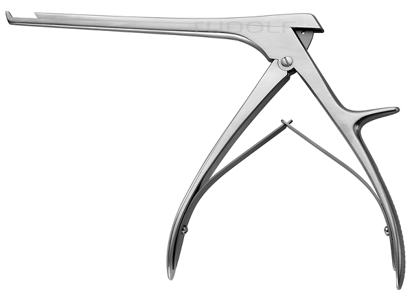 RU 6463-04 / Pince Emporte-Pièce Kerrison, Coupant V. Le Haut 40°; Manche Large, 18cm
, 4mm
