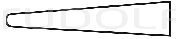 RU 3097-09 / Ligatur Forceps, Str. 9,5 cm, 3,75", Smooth