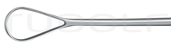RU 7300-05 / Curette Utérine Sims, Malléable, Tranch. 28,0 cm, Fig. 5, 13,5 mm