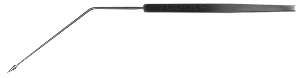 RU 7972-17 / Myringotom Agnew (Politzer), Gewinkelt, 17,5 cm