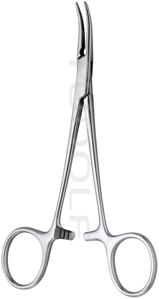 RU 3164-01 / Pinza Emostatica Moynihan, Curva Lat. 13,5 cm