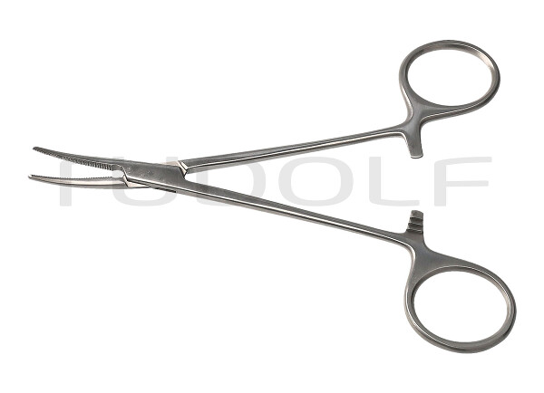 RU 3073-14 / Pinza Emostatica Baby-Crile, Curva 14,5 cm