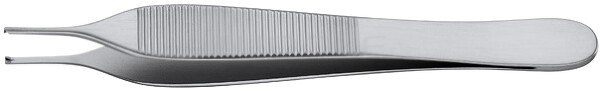 RU 4135-12 / Pinzette Standard Adson, Chirurgisch, Gerade, 1x2 Zähne, 12 cm