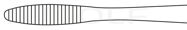 RU 3153-16 / Hemost. Fcps Pean, Short Jaw, Str. 16 cm, 6,25"