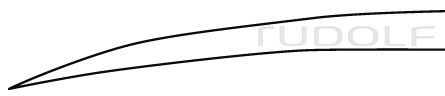 RU 5341-58 / Ostéotome Stille, Courbé, 20 cm, 8 mm 20cm, 8mm