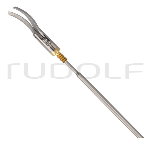 RS000-590TC / Insert Scissors Metzenbau, W. Tc-Inserts, Curved Left, Standard, Double Act.,Ø5mm