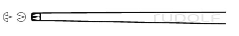 RU 4063-36 / Forceps Micro, Yasargil, Str., 1x2T. 18,0 cm, 7"