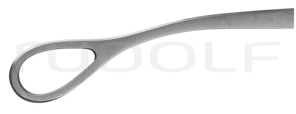 RU 3901-25 / Pinza Förster-Ballenger Para Esponjas, Curva, Lisa, 25 cm