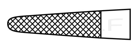 RU 6060-26 / Nadelhalter Sarot, TC, ger. 26cm