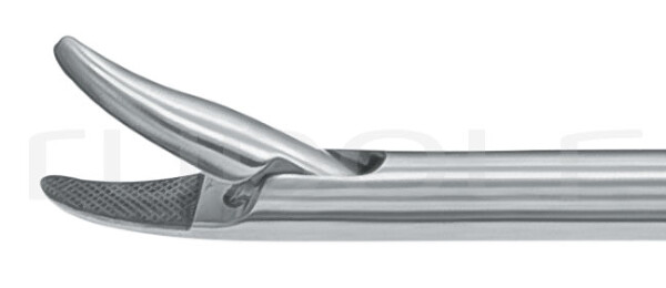 LP352-023 / Porte-Aiguille, TC, Courbé À Droite Long. Utile 330mm, Ø5mm