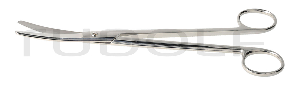 RU 1411-20HP / Scissors Sims, Bl/Bl, Cvd., High Polished 20 cm, 8"