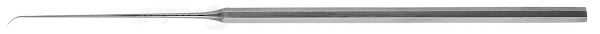 RU 7907-01/04 / Ohr-Nadel Wullstein, Stark Gebogen, Spitz, 16 cm