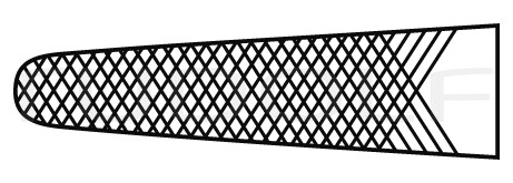 RU 6040-20 / Portagujas Mathieu, Dentado En Cruz, 2,5 mm, 20 cm