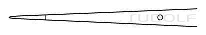 RU 4068-18 / Forceps Micro, Str. Tying Plattform 6x0,4mm
, 18cm
, 7"