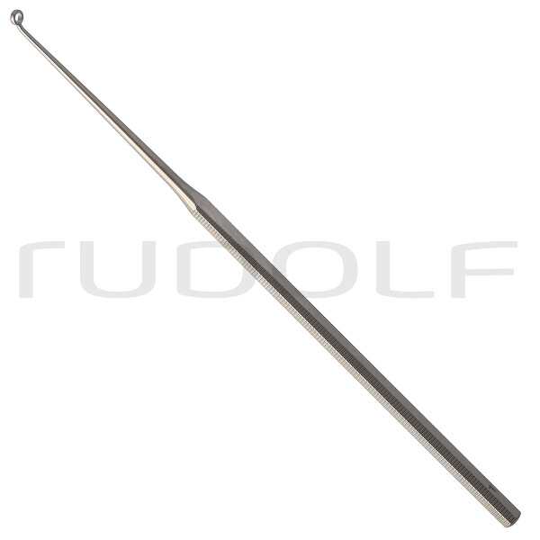 RU 7903-01 / Cureta Buck, Fig. 1,Curva, Roma, I Ø 2 mm, E Ø 3.2 mm, 14.5 cm - 5 3/4"