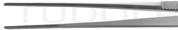 RU 7580-20/1 / Atr. Fcps. De Bakey, Fine Hilt Plate 1,5 mm, 20 cm