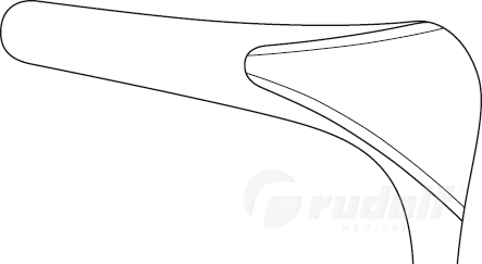 RU 8012-62 / Nasenspekulum Killian, Figur 2, 55 mm, Hygienischer Schluss, 14 cm