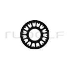 RU 4064-57 / Micropinza Yasargil Agarratumores, Mango Perforado En Bayoneta Ø 5 mm, 22 cm, Terminal Dentado