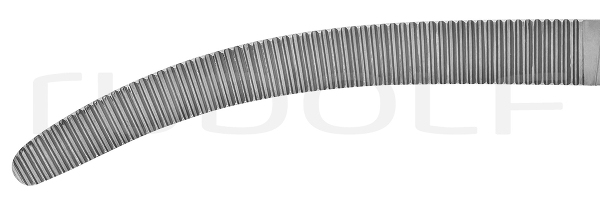 RU 3433-45 / Clamp Fcps Faure, Cvd. 25 cm, 10"