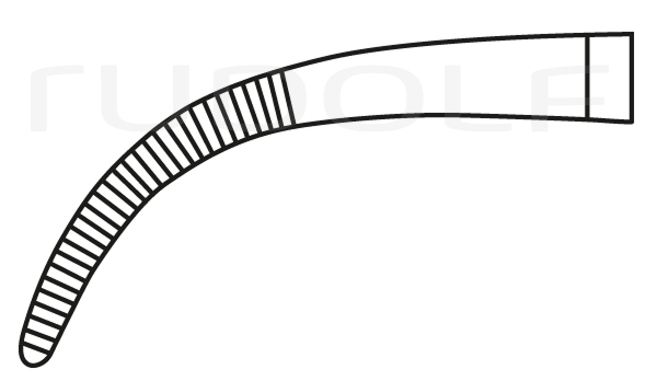 RU 3328-14 / Ligature Fcps Baby-Mixter, Fine, Cvd. 14 cm, 5,5"