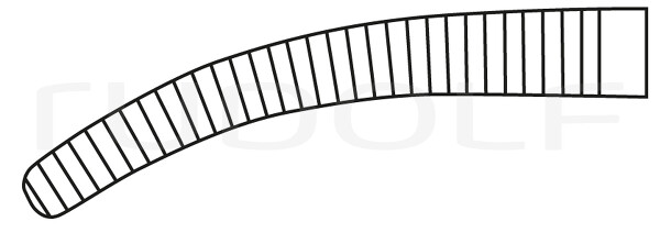 RU 3381-14 / Pince Hémostat. Spencer-Wells, Courbée 14 cm
