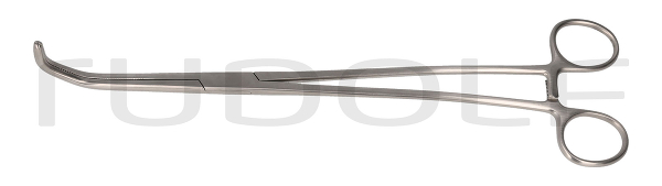 RU 7567-01 / Pince Vasculaire Satinsky, Fig. 1, 26,5cm
 Branches Courbées En Forme S