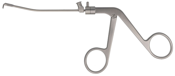 RU 8112-61 / Mikro-Antrumstanze, 360° Drehbar, Rückw. Schneidend, Schaft N. Unten Gebogen, 2 mm, (Nl) 10 cm, mit LUER-LOCK