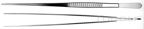 RU 7582-30 / De Bakey Atrauma Forceps, 2,7 mm, Str., (L) 30cm
 - 11 3/4"