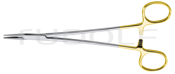 RU 6054-73 / Needle Holder De Bakey-Fine, TC, Str. 23cm, 9"
