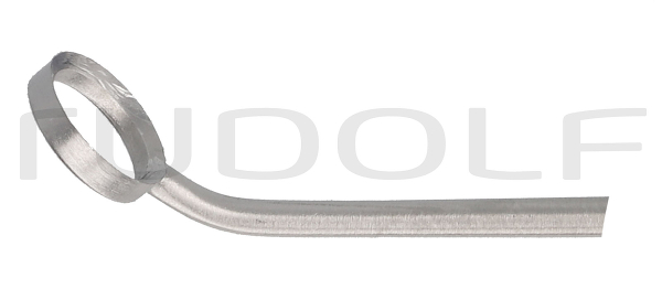 RU 8853-07 / Curette Nicola, Courbée En Haut 6,5 mm, 26 cm