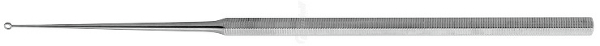 RU 7902-20 / Curette Buck, Figure 00,Straight, Sharp, I Ø 1.15 mm, O Ø 2 mm, 14.5 cm - 5 3/4"