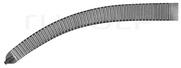 RU 3011-18 / Hemost. Fcps Ochsner-Kocher, Cvd., 1x2T. 18 cm, 7"
