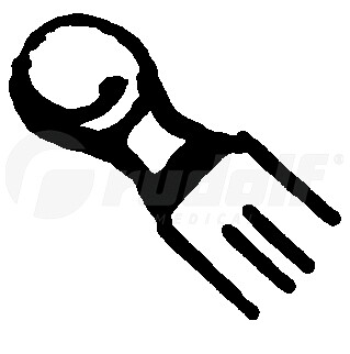 RU 7882-20 / Pince Auriculaire Hartmann Cuillére Ronde Ø 2 mm, Long. Tige 8,5 cm