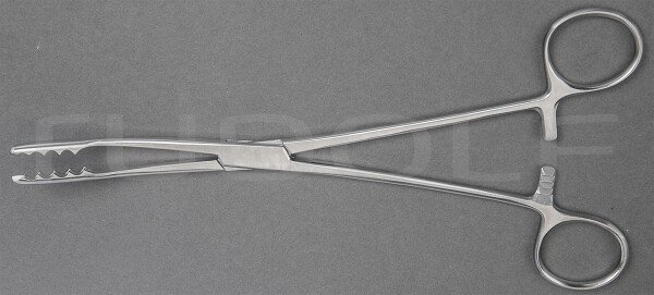 RU 3801-22 / Pinza Per Tamponeamento Ulrich, Curva 22 cm