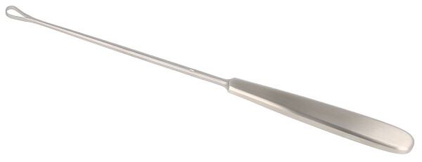 RU 7306-01 / Curetta Uterina Sims, Rigida, Smussa 28,0 cm, Fig. 1,7,5 mm