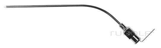RU 7842-18 / Suction Tube Rosen (House), Curved, LUER-LOCK Cone (Female), O Ø 1.8 mm,