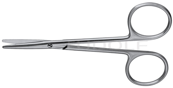RU 1280-11 / Forbice Baby-Metzenbaum, Retta, 11.5 cm - 4 1/2"