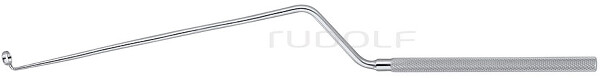 RU 8853-03 / Hardy Curette, Bayon., 90° Curved Up, Ø 6 mm, Malleable, (L) 26 cm - 10 1/4"