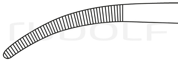 RU 3211-19 / Pinza Emostatica  Birkett, Curva 19,0 cm