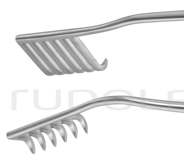 RU 4745-01 / Hemilaminektomiesperrer, Scharf, 6x6Z. 28,0 cm, Links 22mm
, Rechts 42 mm