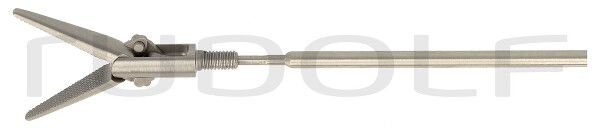 RS000-504 / Terminal De Agarre Ø 5 mm, 330 mm, 16 mm, Dentado En Cruz Fino Atraumático De Doble Acción