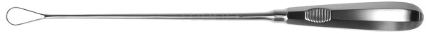 RU 7324-14 / Curetta Uterina Recamier, Rigida, Smussa 31,0 cm, Fig. 6,14 mm