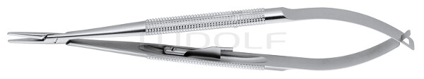 RU 5864-15 / Micro Needle Holder Str., W. Ratchet, 15cm, 6"